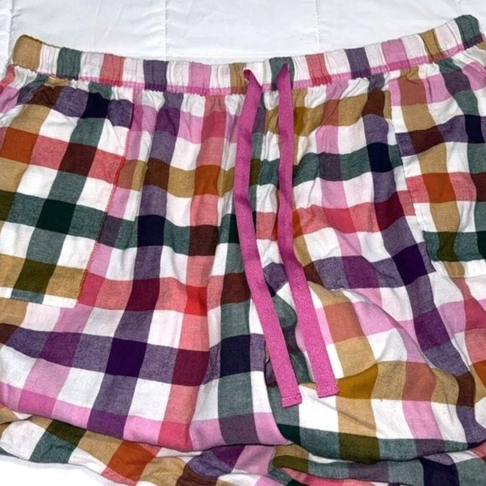 Joyspun Womens Pajama Pants 3X Plaid Multicolor Cotton Blend Lounge Sleepwear - Picture 3 of 8